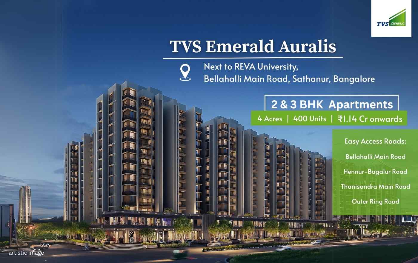 TVS Emerald Auralis banner